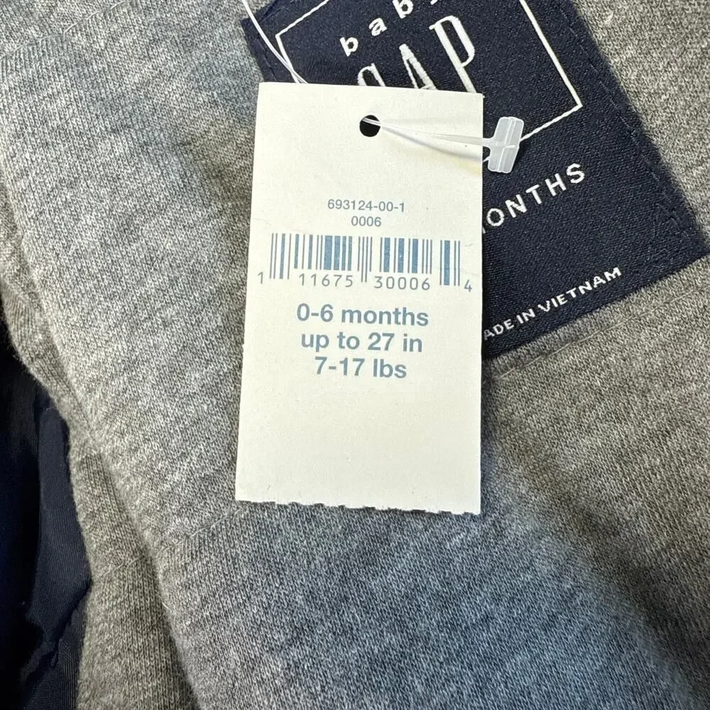 NWT Baby Gap Blue Wool Blend Hooded Toggle Peacoat Classic Jacket 0-6 months